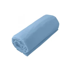 Toison d'Or Drap housse en coton Lavé (80x200 cm - Bleu)* Drap Housse|Drap Housse