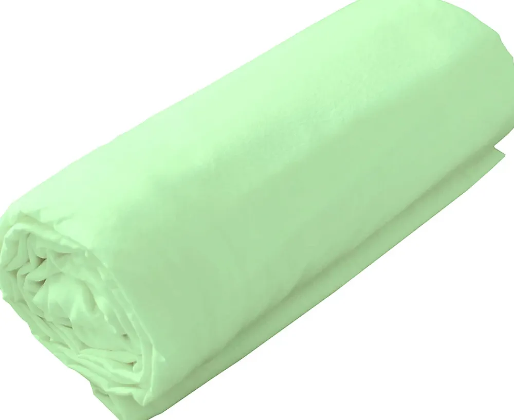 Toison d'Or Drap housse en coton Lavé (180x200 cm - Vert clair)* Drap Housse|Drap Housse