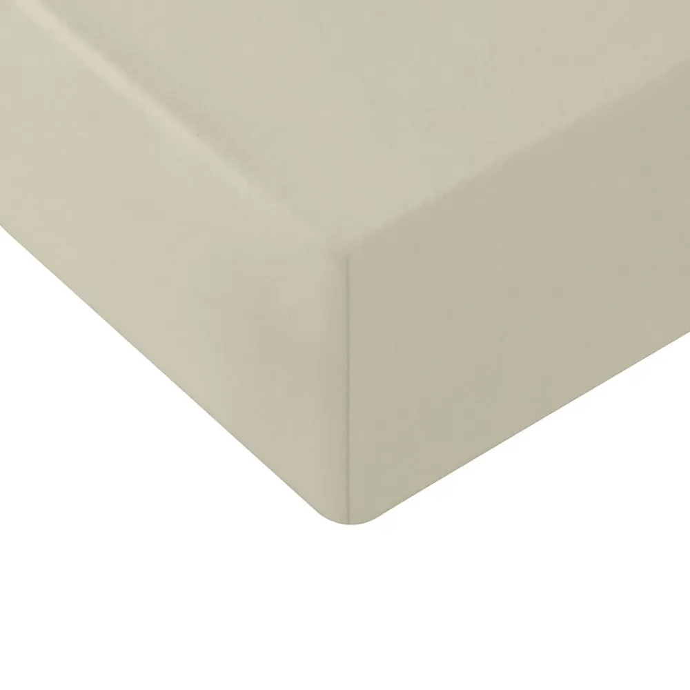 Sensei Maison Drap housse en coton lavé biologique bonnet 30 cm Ficelle 180x200 cm ORGANIKA* Drap Housse|Drap Housse