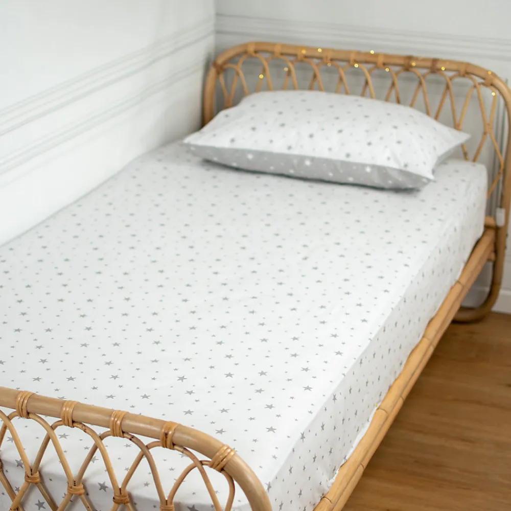 Drap housse en coton STELLA>Sevira Kids Discount