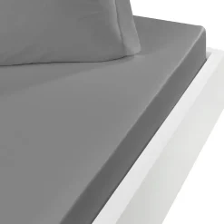 Drap housse en flanelle de coton bonnet 30 cm Gris Perle 80x200 cm KLAPPEN>Sensei Maison Hot