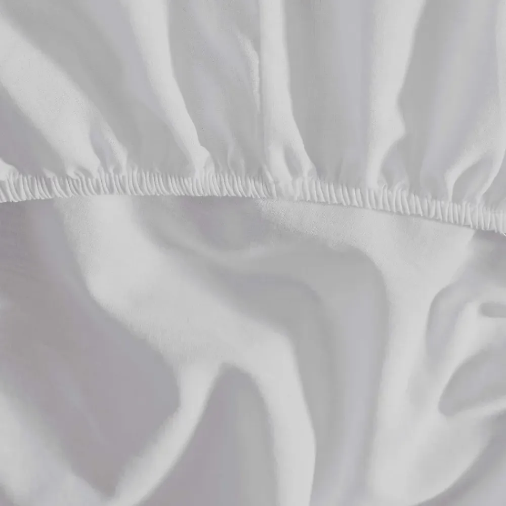 Sensei Maison Drap housse en flanelle de coton bonnet 30 cm Blanc 80x200 cm KLAPPEN* Drap Housse|Drap Housse