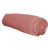 Drap housse en flanelle (160x200 cm - Terracotta)>Tradilinge Hot