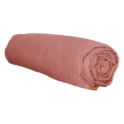 Drap housse en flanelle (160x200 cm - Terracotta)>Tradilinge Hot