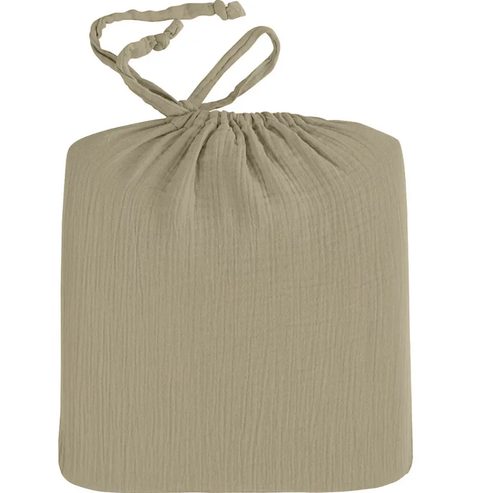 Sensei Maison Drap housse en gaze de coton bonnet 30 cm Sable 160x200 cm LOFT* Drap Housse|Drap Housse