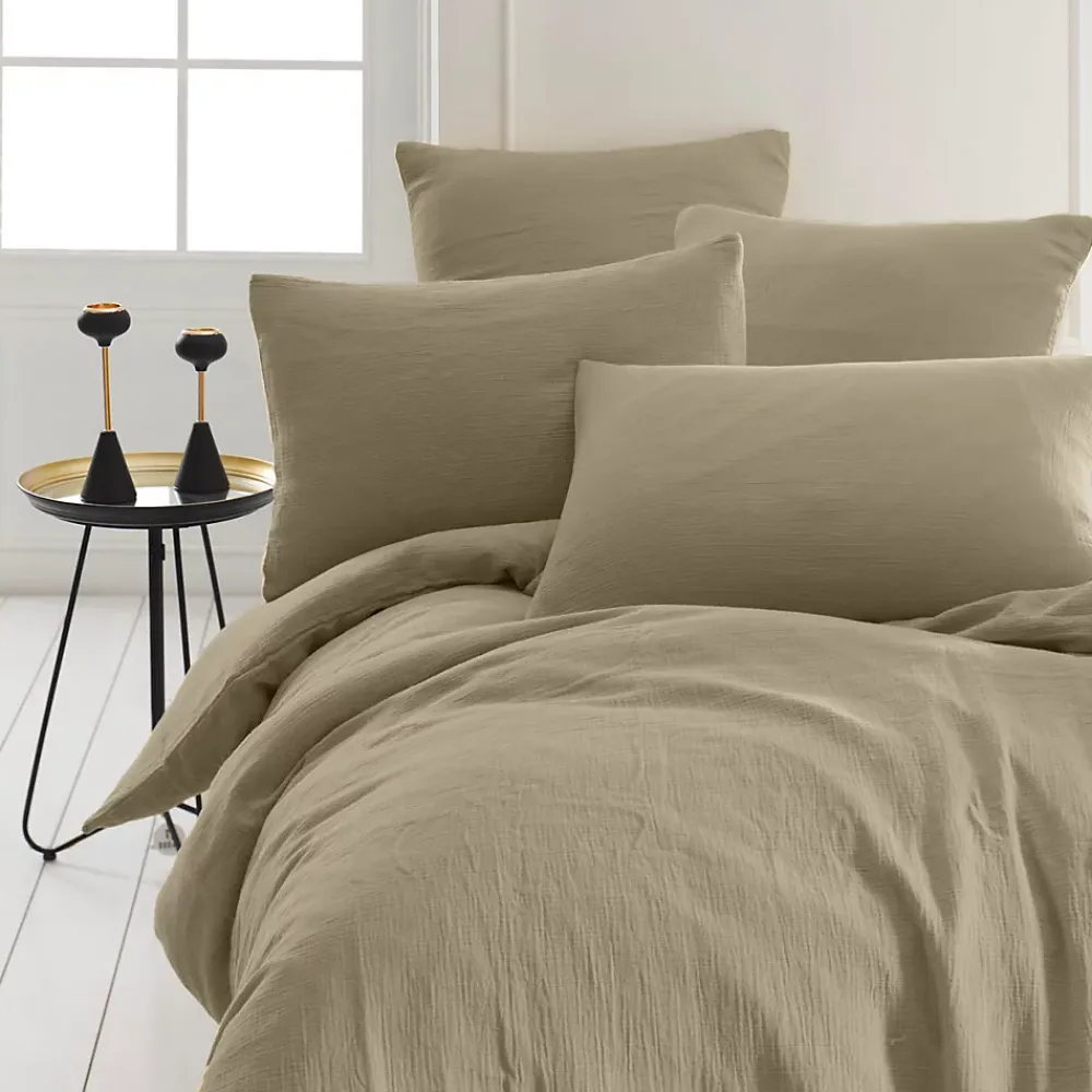 Sensei Maison Drap housse en gaze de coton bonnet 30 cm Sable 160x200 cm LOFT* Drap Housse|Drap Housse