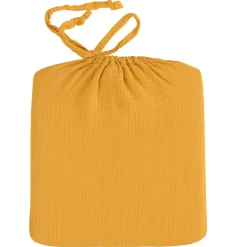 Drap housse en gaze de coton bonnet 30 cm Miel 80x200 cm LOFT><noscript><img width=
