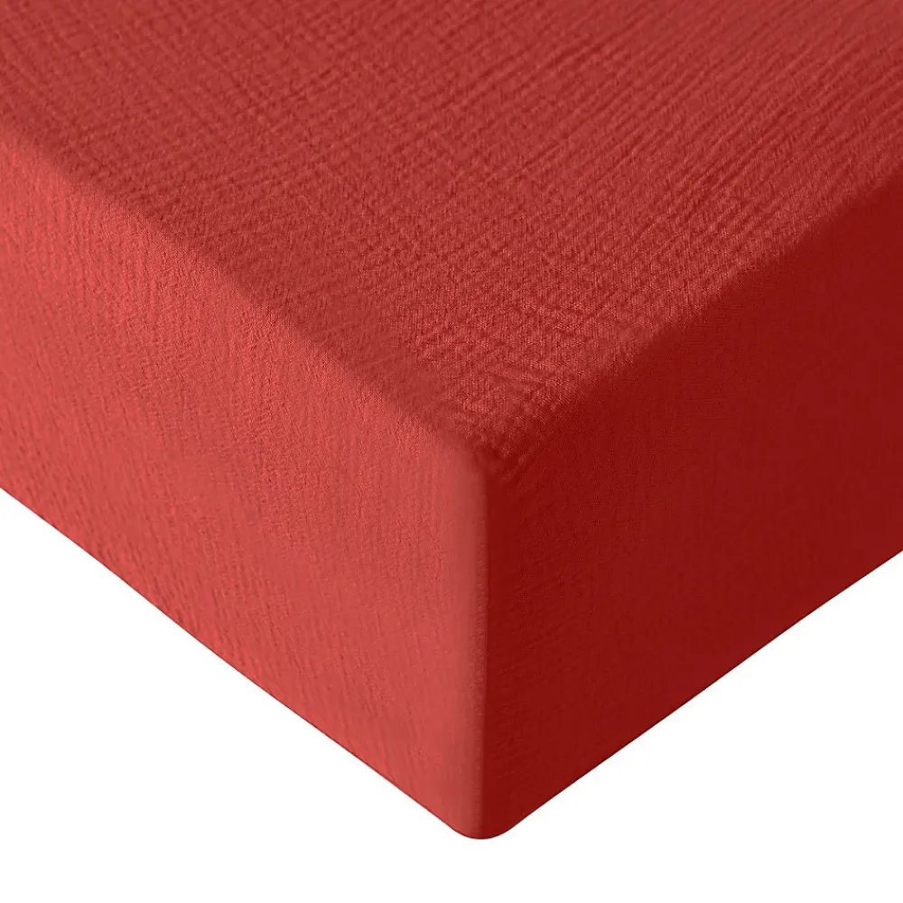 Sensei Maison Drap housse en gaze de coton bonnet 30 cm Terracota 140x200 cm LOFT* Drap Housse|Drap Housse