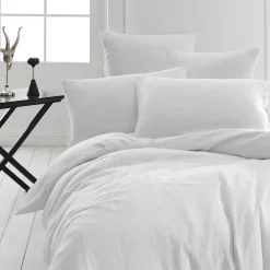Sensei Maison Drap housse en gaze de coton bonnet 30 cm Blanc 140x200 cm LOFT* Drap Housse|Drap Housse