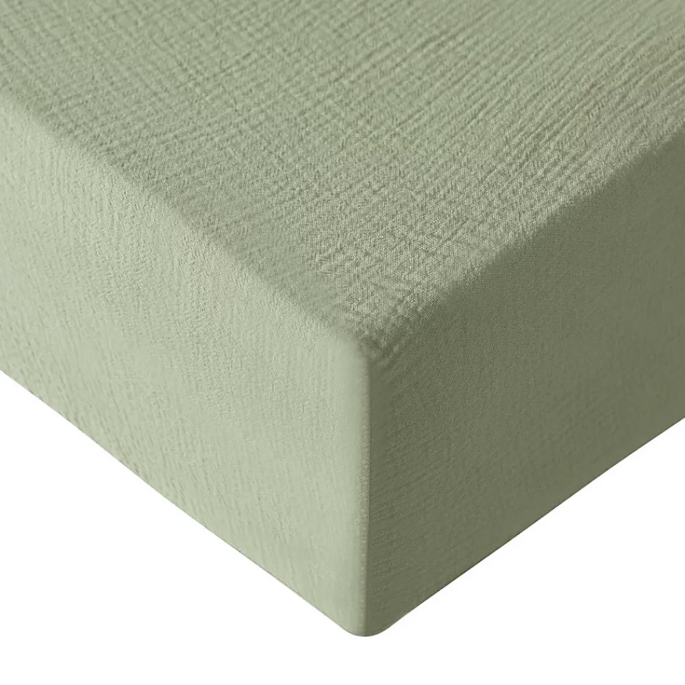 Sensei Maison Drap housse en gaze de coton bonnet 30 cm Sauge 160x200 cm LOFT* Drap Housse|Drap Housse