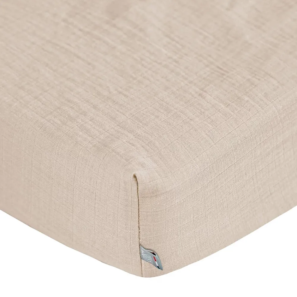 Sevira Kids Drap housse en gaze de coton à carreaux* Drap Housse|Drap Housse