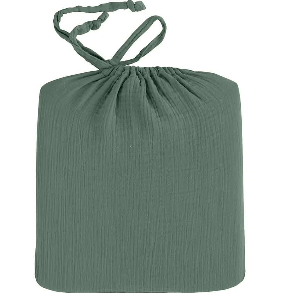 Drap housse en gaze de coton bonnet 30 cm Lichen 80x200 cm LOFT>Sensei Maison Sale