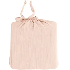 Drap housse en gaze de coton bonnet 30 cm Poudre 90x200 cm LOFT><noscript><img width=