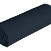 Vente-unique Drap housse en lin et coton 57 fils/cm² - 140 x 190 cm - Bonnet 30 cm - Bleu nuit - AURELLE* Drap Housse|Drap Housse
