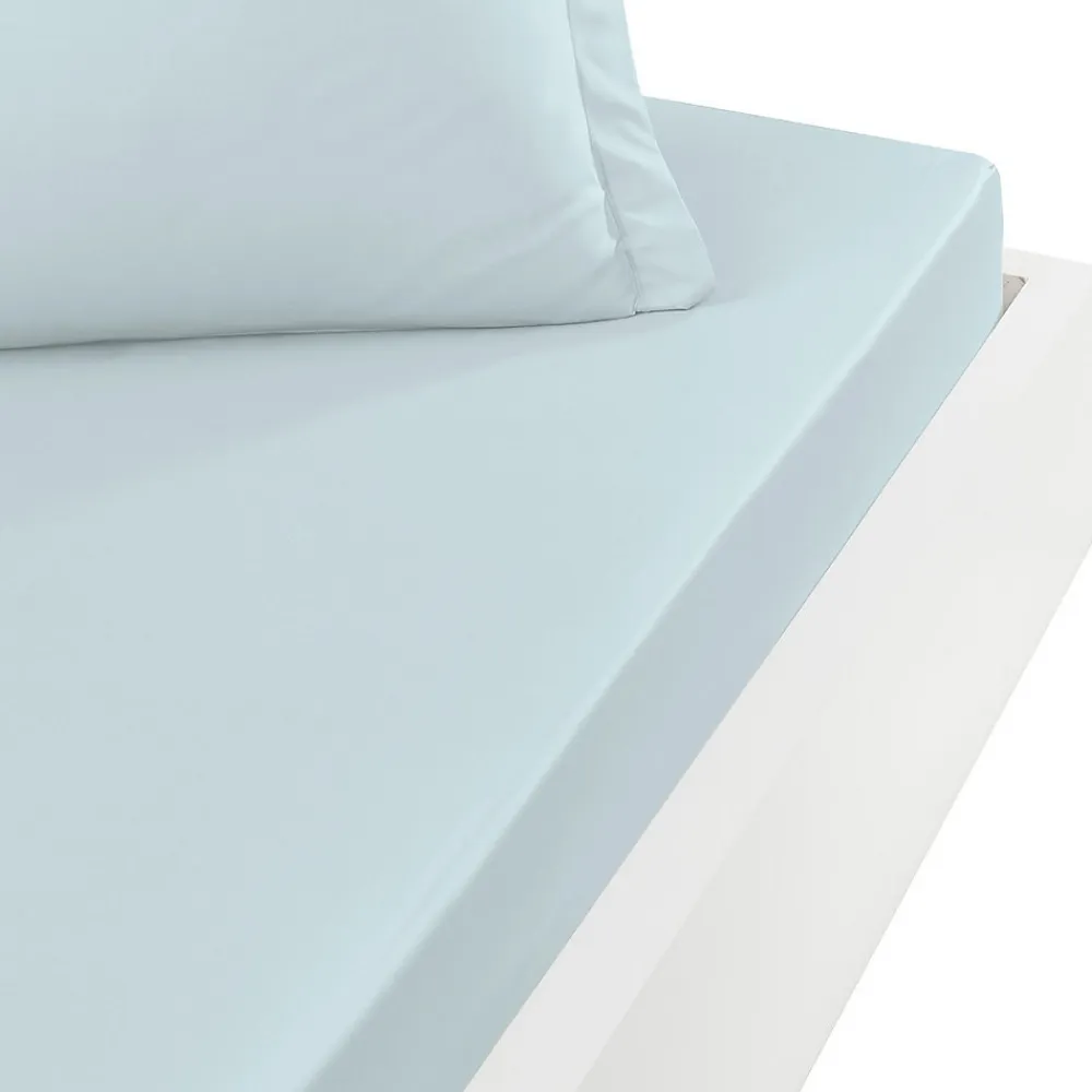 Drap housse en percale de coton bonnet 30 cm Nuage 90x200 cm SOFT PERCALE>Sensei Maison Hot