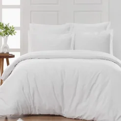 Sensei Maison Drap housse en percale de coton bonnet 30 cm Blanc 140x190 cm SOFT PERCALE* Drap Housse|Drap Housse