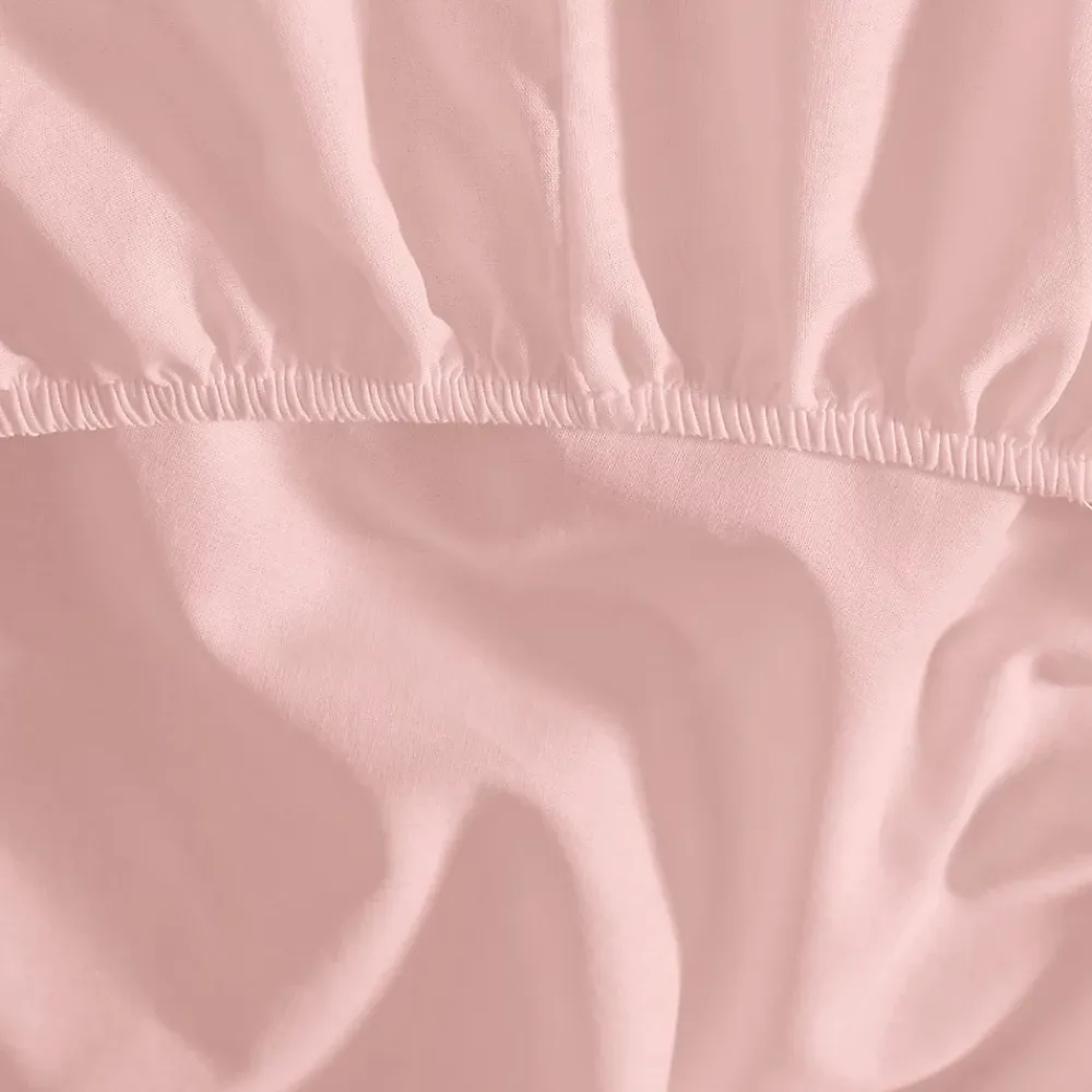 Sensei Maison Drap housse en percale de coton bonnet 30 cm Poudre 90x200 cm SOFT PERCALE* Drap Housse|Drap Housse
