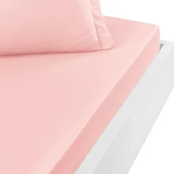 Sensei Maison Drap housse en percale de coton bonnet 30 cm Poudre 90x200 cm SOFT PERCALE* Drap Housse|Drap Housse