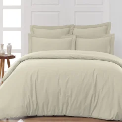 Sensei Maison Drap housse en percale de coton bonnet 30 cm Ficelle 120x190 cm SOFT PERCALE* Drap Housse|Drap Housse