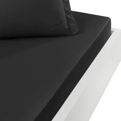 Sensei Maison Drap housse en percale de coton pour lit articulé Anthracite 160x200 cm SOFT PERCALE* Drap Housse|Drap Housse
