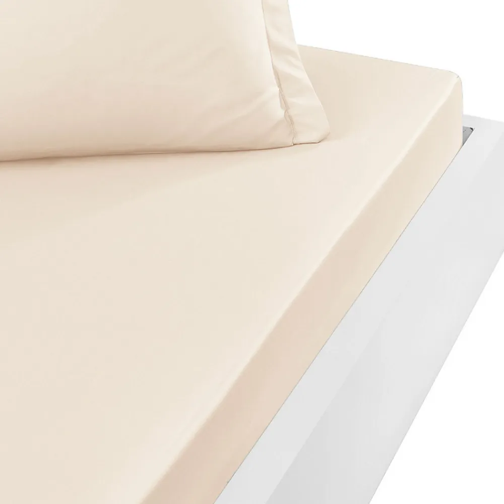 Drap housse en percale de coton bonnet 30 cm Petale 120x190 cm SOFT PERCALE>Sensei Maison