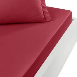 Sensei Maison Drap housse en percale de coton bonnet 30 cm Cardinal 140x190 cm SOFT PERCALE* Drap Housse|Drap Housse