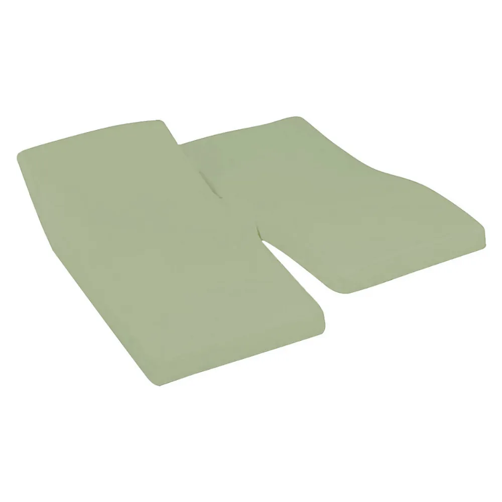 Drap housse en percale de coton pour lit articulé Sauge 140x190 cm SOFT PERCALE>Sensei Maison Best