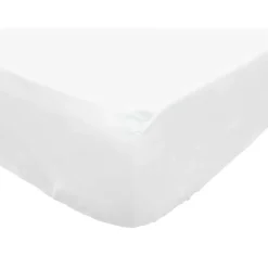 Drap housse en polycoton 90x200 cm PERCALE blanc, par><noscript><img width=