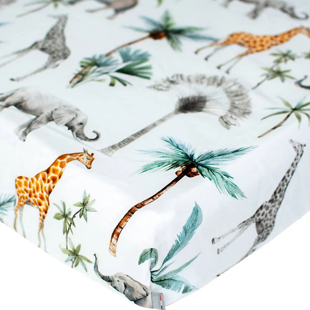 Drap housse en satin de coton Safari>Sevira Kids Best