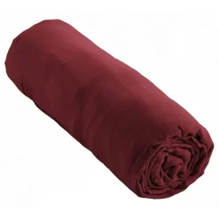 Drap housse "Gaïa" toutes dimensions "Gaze de Coton" - Gaïa Lie de Vin - 200 x 200 cm bonnet de 30 cm>L'Effet Papillon Outlet