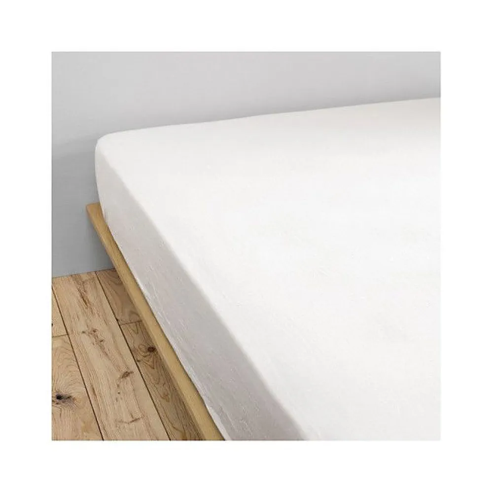 Drap housse "Gaïa" toutes dimensions "Gaze de Coton" - Gaïa Chantilly - 200 x 200 cm bonnet de 30 cm>L'Effet Papillon Hot