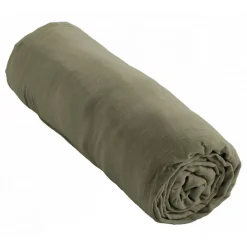 Drap housse "Gaïa" toutes dimensions "Gaze de Coton" - Gaia Romarin - 140 x 200 cm bonnet de 30 cm>L'Effet Papillon Online