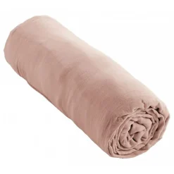 L'Effet Papillon Drap housse "Gaïa" toutes dimensions "Gaze de Coton" - Gaïa Guimauve - 140 x 190 cm bonnet de 30 cm* Drap Housse|Drap Housse