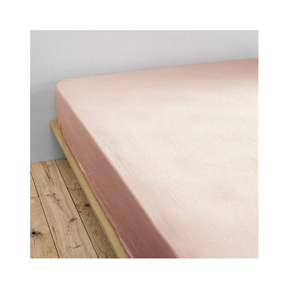 L'Effet Papillon Drap housse "Gaïa" toutes dimensions "Gaze de Coton" - Gaïa Guimauve - 140 x 190 cm bonnet de 30 cm* Drap Housse|Drap Housse