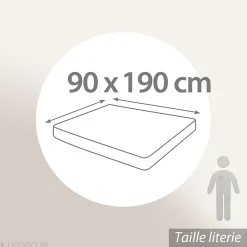 Linnea Drap housse imprimé 90x190 cm coton PERROQUET Salsa Bonnet 23 cm* Drap Housse|Drap Housse