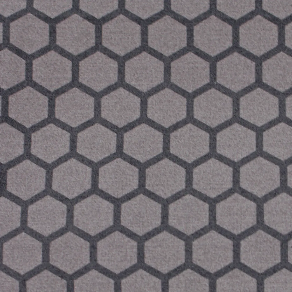 Drap housse imprimé 200x200 cm percale de coton ASIA gris Anthracite Bonnet 40 cm>Linnea Discount