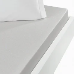 Sensei Maison Drap housse jersey coton peigné extensible bonnet 30 cm Gris Perle 120x190 cm MANHATTAN* Drap Housse|Drap Housse