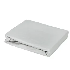Toison d'Or Drap housse élastiqué en 100% coton peigné (180x200 cm - Gris Perle)* Drap Housse|Drap Housse