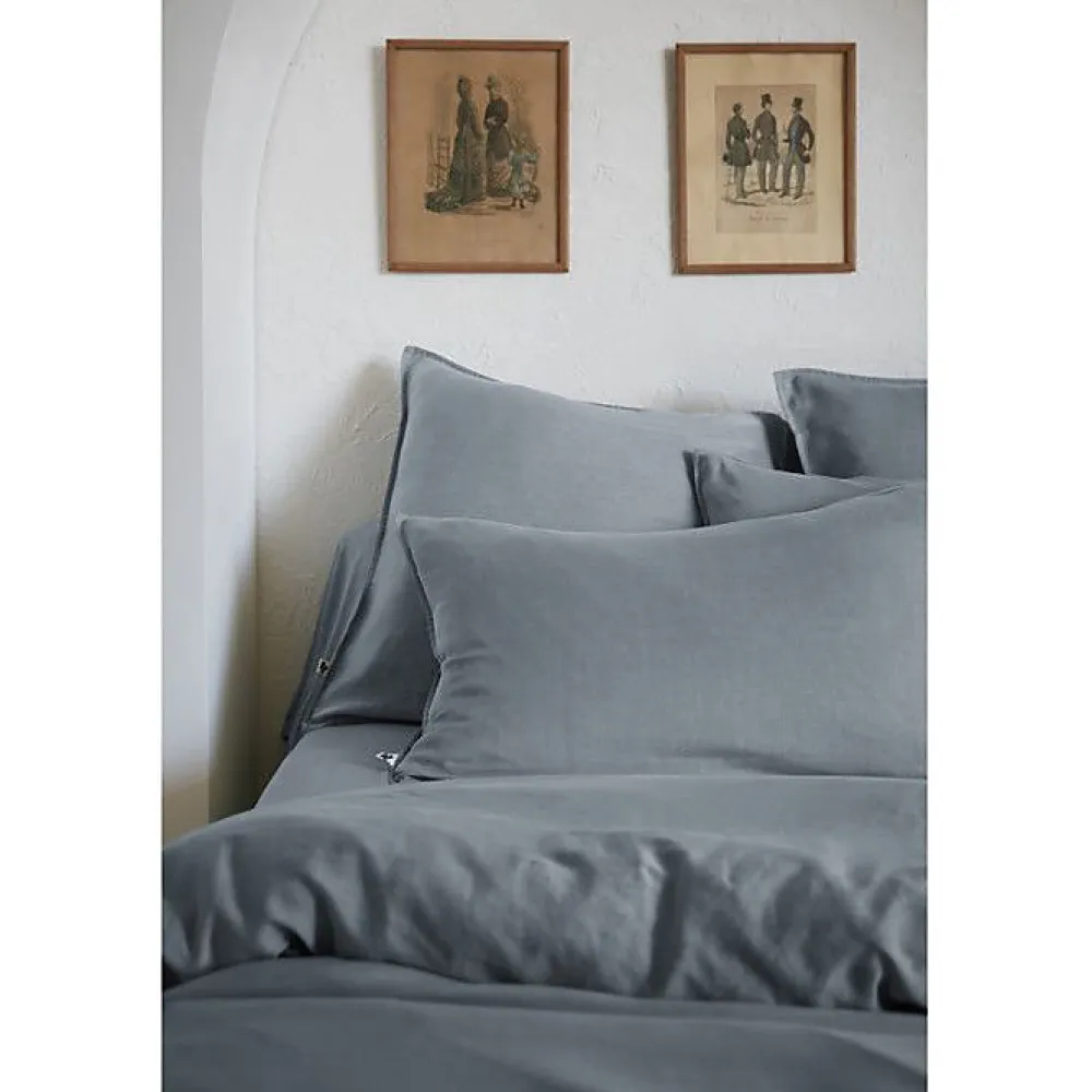 Drap housse "Lysandre" toutes dimensions "Lyocel" - Lysandre Stone - 140 x 200 cm bonnet de 30 cm>L'Effet Papillon Outlet