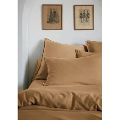 L'Effet Papillon Drap housse "Lysandre" toutes dimensions "Lyocel" - Lysandre Camel - 180 x 200 cm bonnet de 30 cm* Drap Housse|Drap Housse