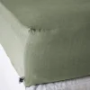 Drap housse "Lysandre" toutes dimensions "Lyocel" - Lysandre Thym - 160 x 200 cm bonnet de 30 cm>L'Effet Papillon Sale