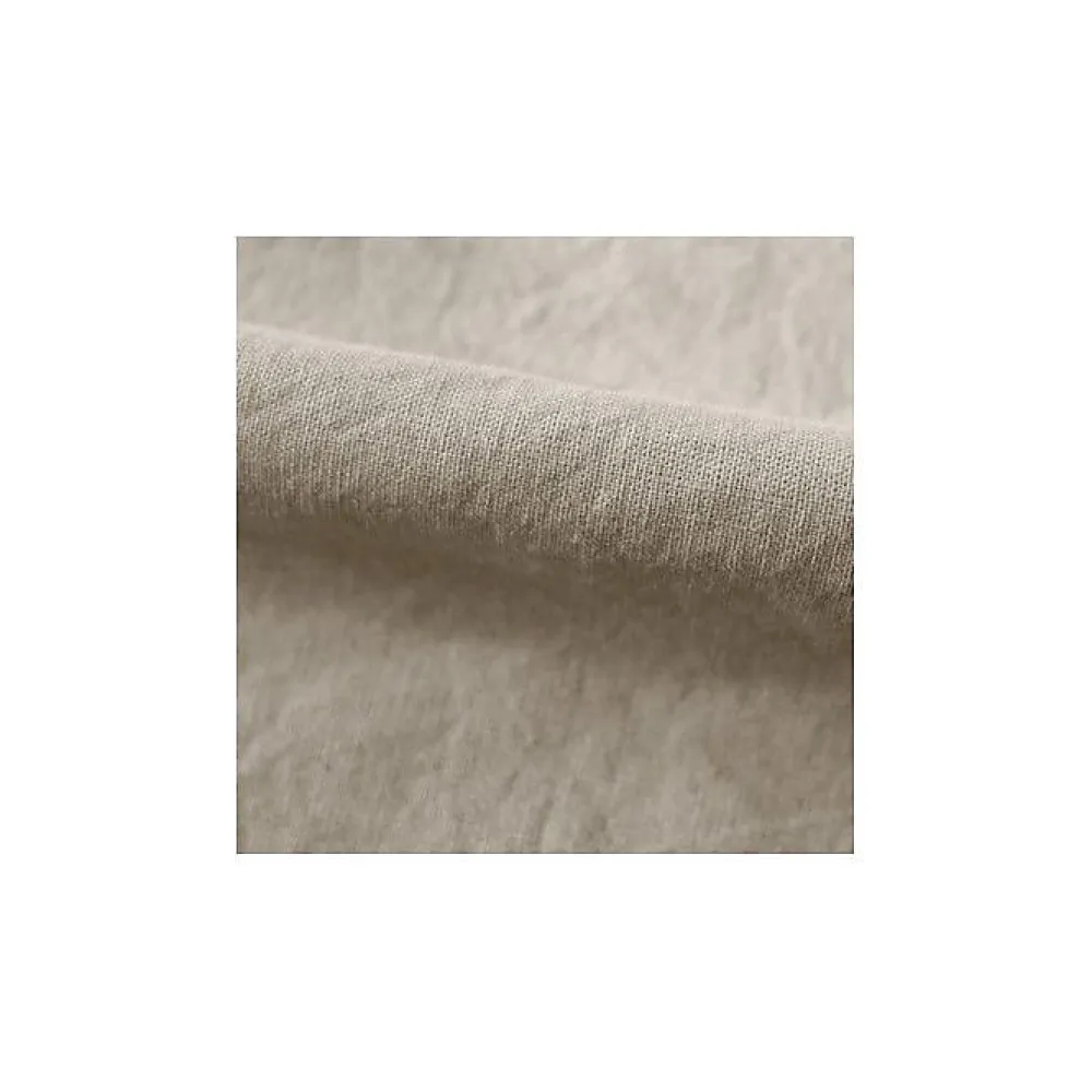 Vent Du Sud Drap housse Palace pur coton teint lavé 63 fils/cm² - Palace Lin - 160 x 200 cm bonnet de 35 cm* Drap Housse|Drap Housse