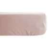 Vent Du Sud Drap housse Palace pur coton teint lavé 63 fils/cm² - Palace Rose - 140 x 190 cm bonnet de 35 cm* Drap Housse|Drap Housse