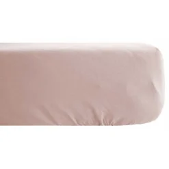 Vent Du Sud Drap housse Palace pur coton teint lavé 63 fils/cm² - Palace Rose - 140 x 190 cm bonnet de 35 cm* Drap Housse|Drap Housse