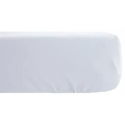 Vent Du Sud Drap housse Palace pur coton teint lavé 63 fils/cm² - Palace Neige - 90 x 190 cm bonnet de 30 cm* Drap Housse|Drap Housse