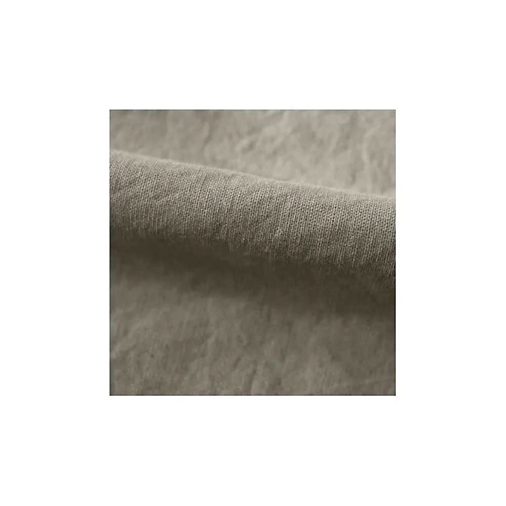 Vent Du Sud Drap housse Palace pur coton teint lavé 63 fils/cm² - Palace Naturel - 180 x 200 cm bonnet de 35 cm* Drap Housse|Drap Housse
