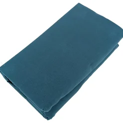 Linnea Drap housse PALACE pur coton lavé 180x200 cm bonnet 35 cm uni bleu marine* Drap Housse|Drap Housse