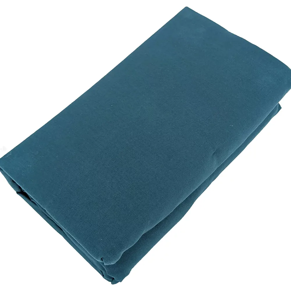 Linnea Drap housse PALACE pur coton lavé 180x200 cm bonnet 35 cm uni bleu marine* Drap Housse|Drap Housse