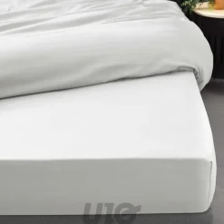 Drap Housse Percale Bonnet 30 Cm 190x140cm Blanc>Douceur D'Intérieur Outlet