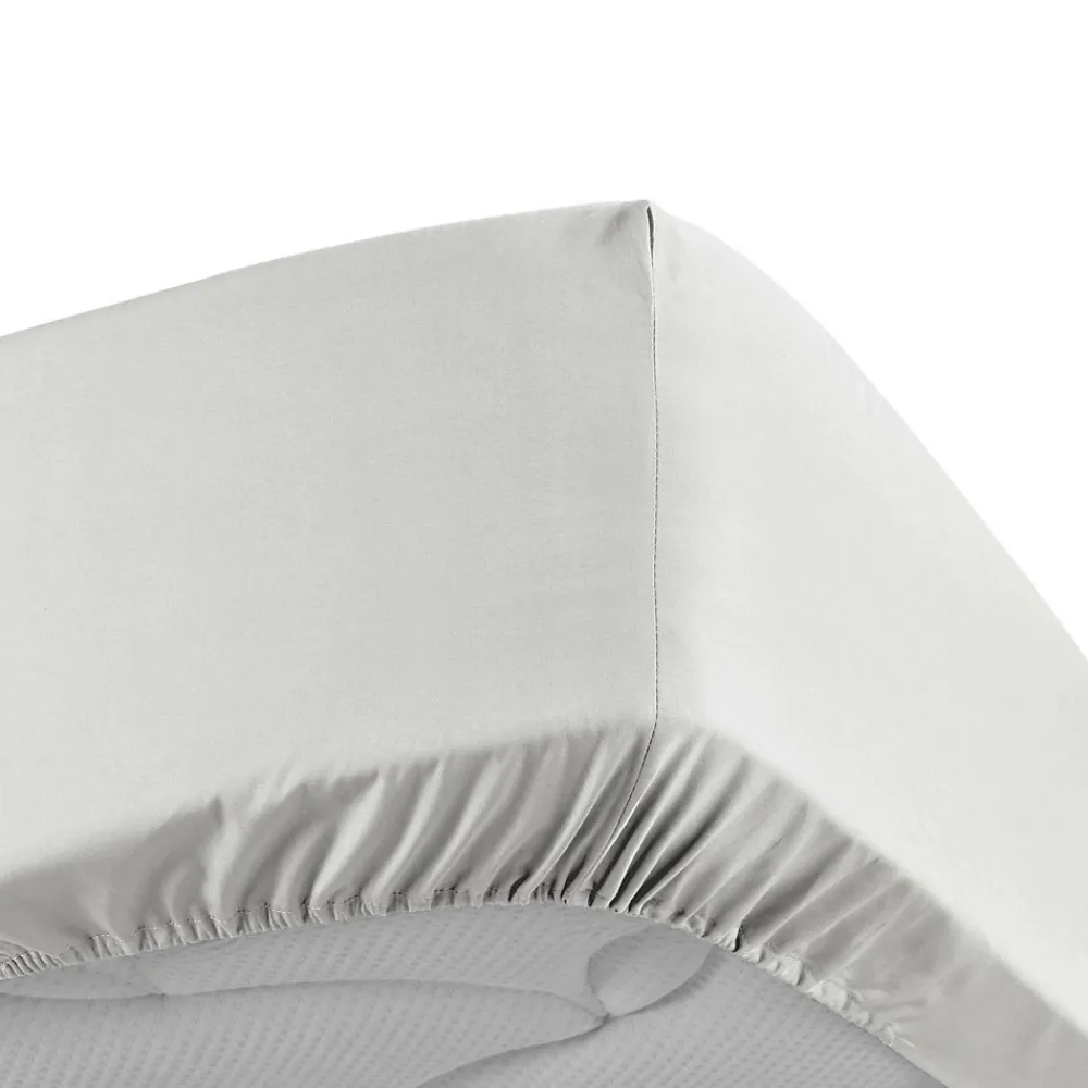 Drap Housse Percale Bonnet 30 Cm 190x140cm Blanc>Douceur D'Intérieur Outlet